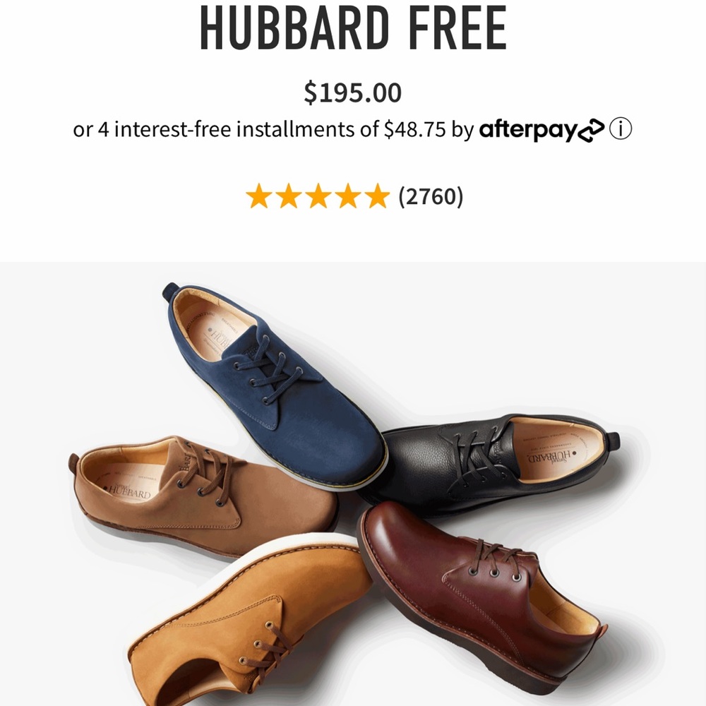 NEW Hubbard free suede shoes for men